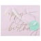 Sac cadeau « Happy Birthday » rose de 19,7 cm de Celebrate It